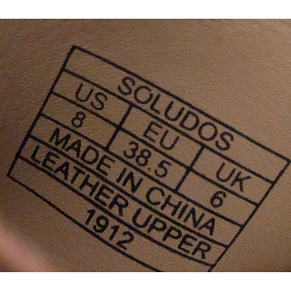 Saludos SIZE 8 Ali Sport Leather Sandals Jute Stitched Camel Tan White - Picture 4 of 12